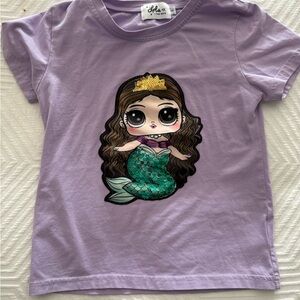 Lola + The Boys Purple Mermaid Tee